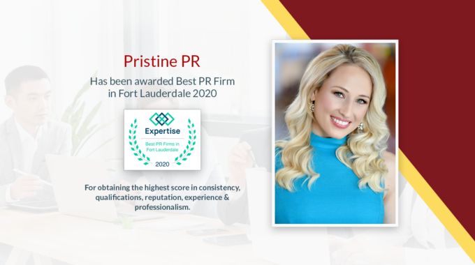 Pristine PR Awarded ‘Best PR Firm’ In Fort Lauderdale 2020
