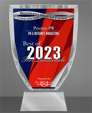 Pristine PR Awarded ‘Best PR Firm’ In Fort Lauderdale 2023